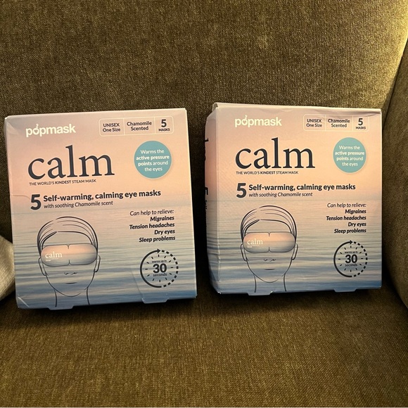 Popmask 2 packs of 5 Calm Self-Warming Eye Masks - Picture 1 of 3